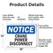 Signmission Crane Power Disconnect, 18 in W x Rectangle, Aluminum OS-2PACK-NS-A-1218-L-15378 - alternate 5